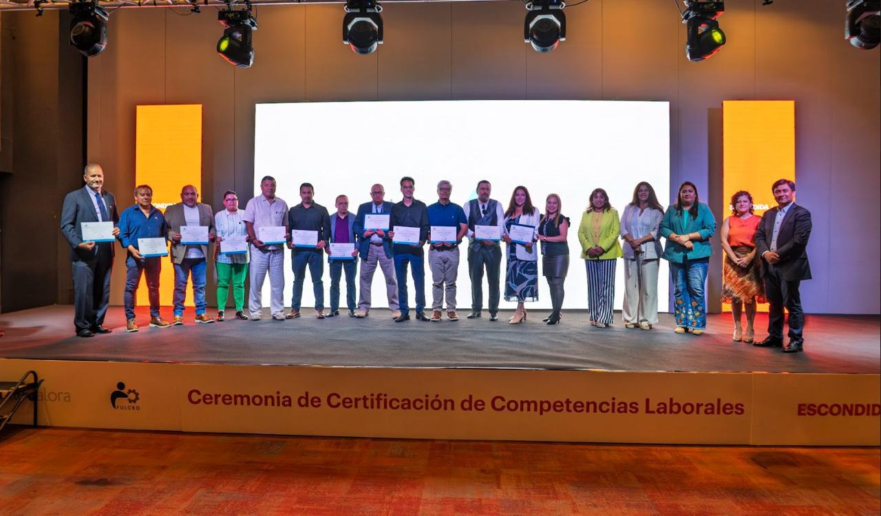 Escondida | BHP y ChileValora superan los 850 trabajadores certificados en competencias laborales