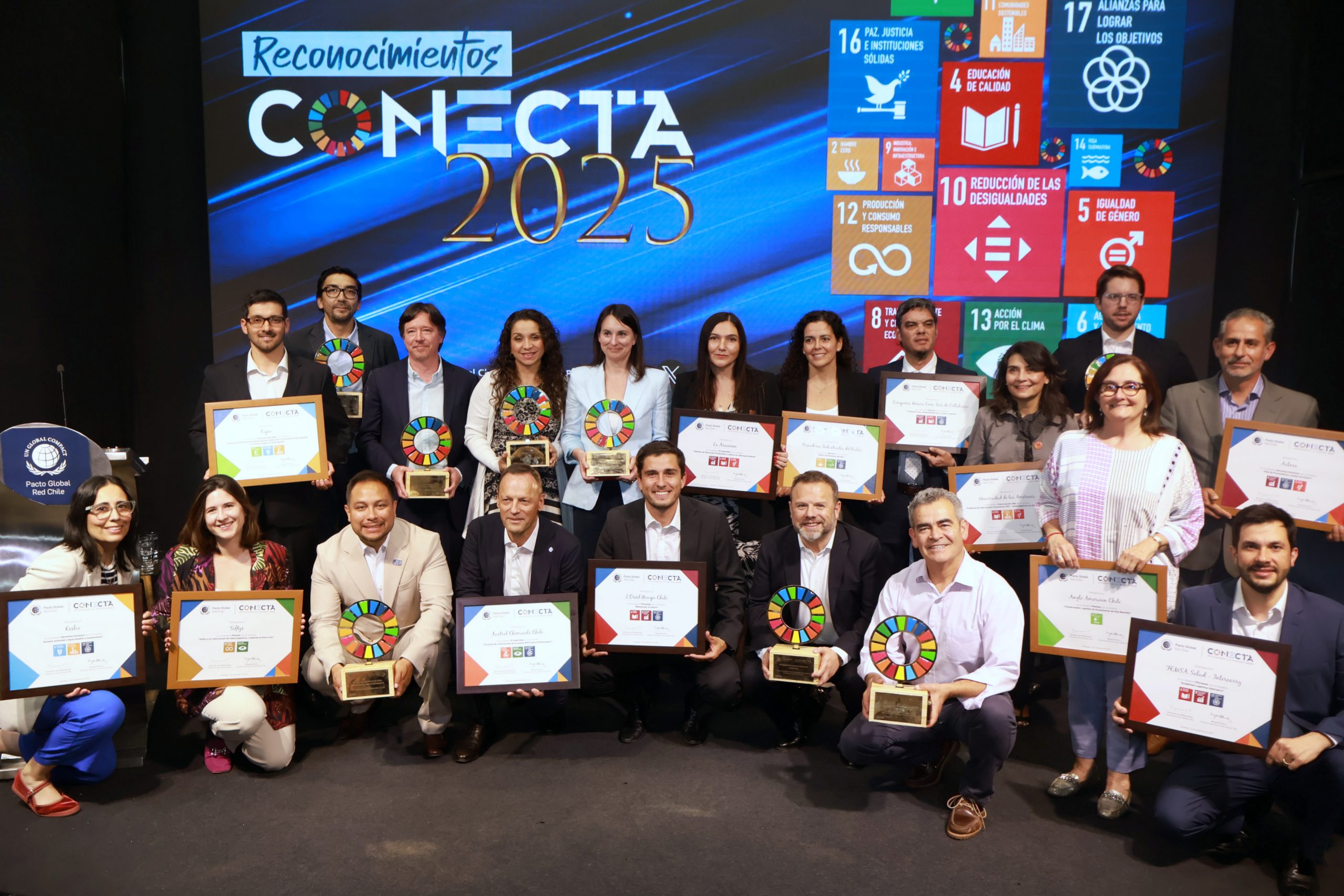 Pacto Global Chile realizó la sexta entrega de los Reconocimientos  Empresariales CONECTA 2025