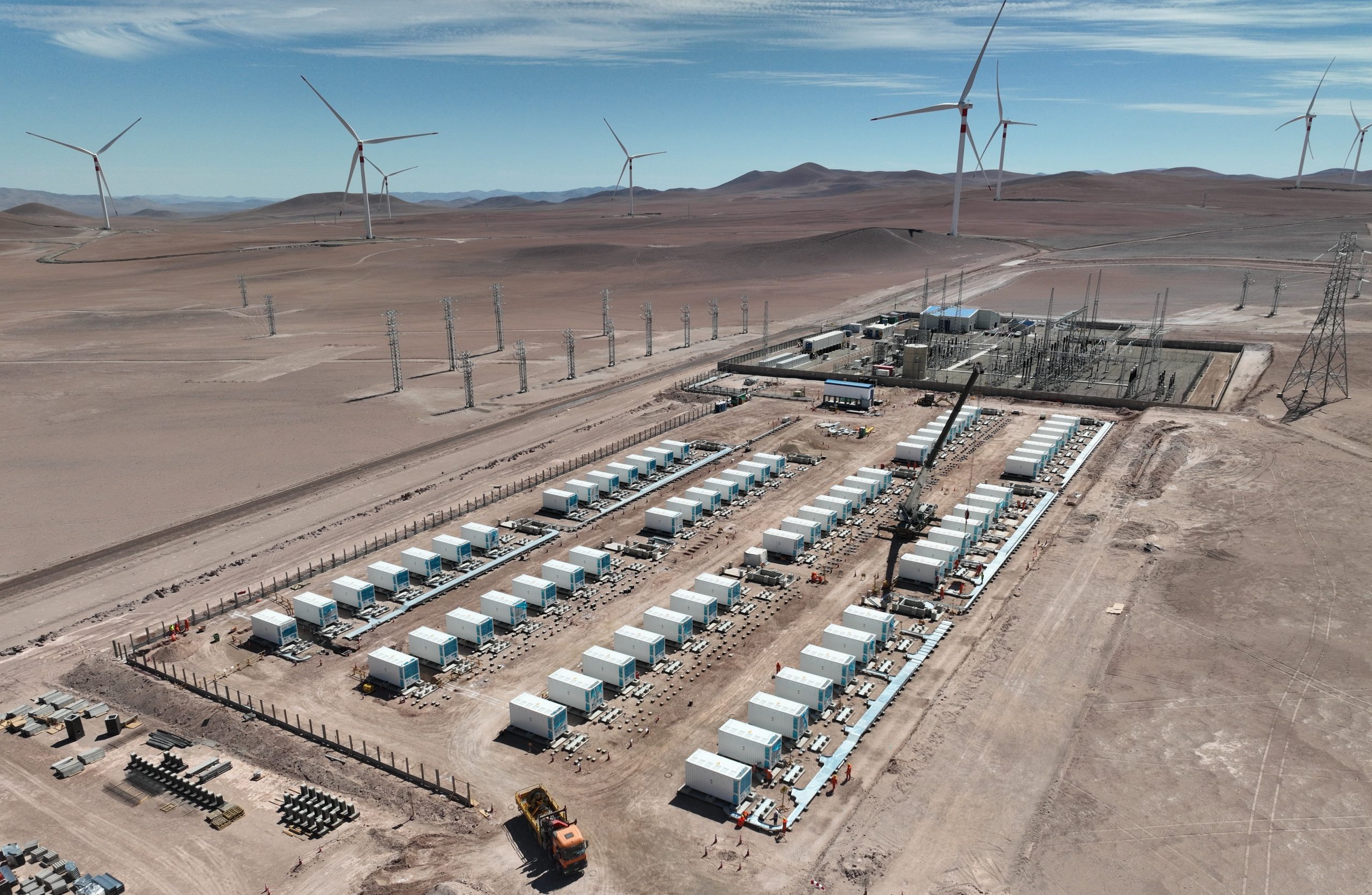 ENGIE avanza en la construcción de su primer sistema de almacenamiento integrado a un parque eólico en Chile