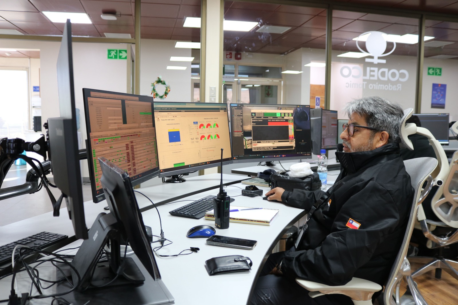 Radomiro Tomic muestra avances de su primer Centro Integrado de Operaciones