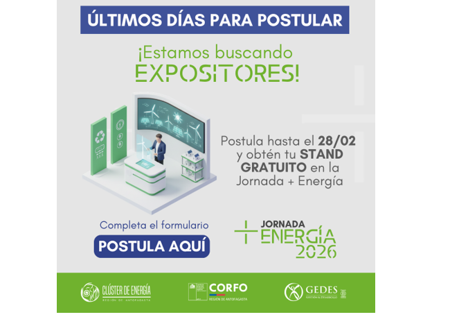 JORNADA+ENERGÍA 2026 Convocará al ecosistema energético regional