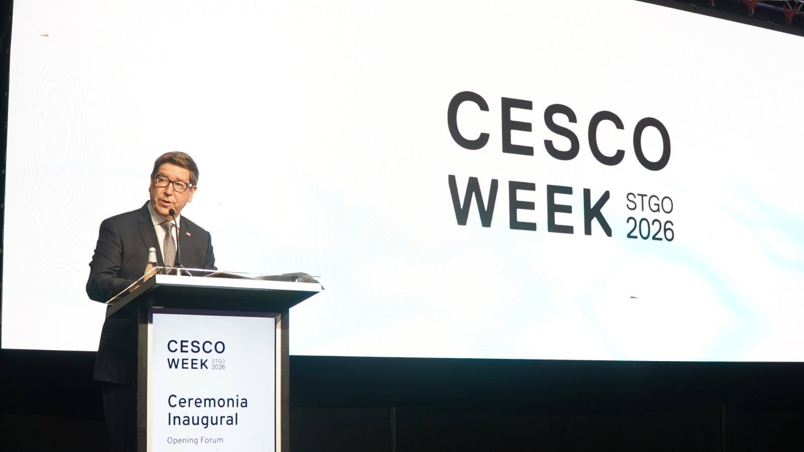 Biministro Mas inaugura CESCO Week 2026 con llamado a destrabar inversión