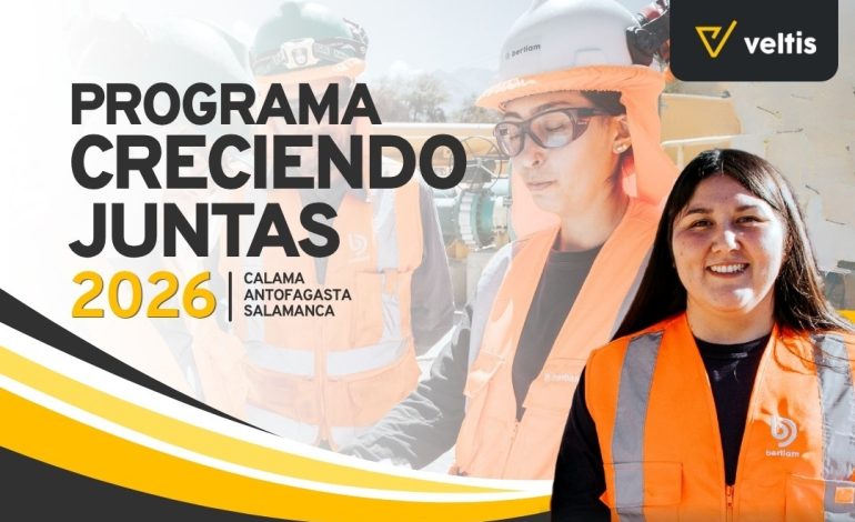 Veltis abre una nueva convocatoria de «Creciendo Juntas» para formar talento femenino en áreas críticas de la minería