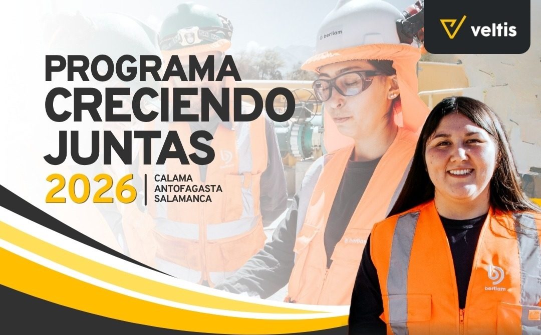 Veltis abre una nueva convocatoria de «Creciendo Juntas» para formar talento femenino en áreas críticas de la minería