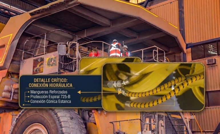 Fortalecen seguridad de camiones mineros con sistema que detecta y controla incendios automáticamente